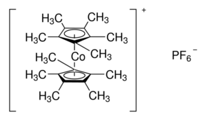 Bis(pentamethylcyclopentadienyl)cobalt hexafluorophosphate Chemical Structure